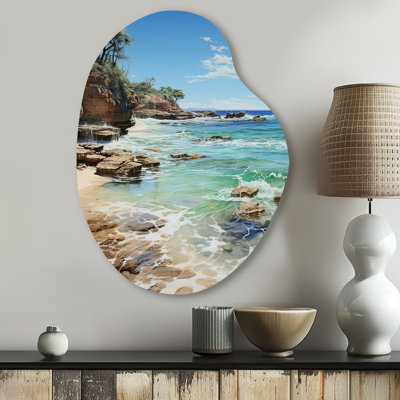 Picard - Coastal Beach Pear Shape Irregular Metal Wall Decor