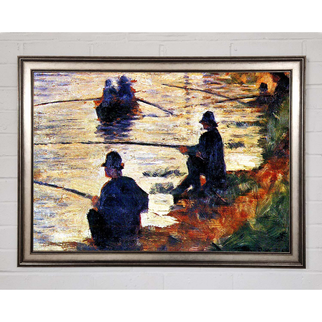 Seurat Zwei Fischer - Einzelner Bilderrahmen Kunstdrucke