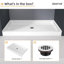 Base de douche 60 po à simple seuil 60 po avec ensemble de bonde-110508779