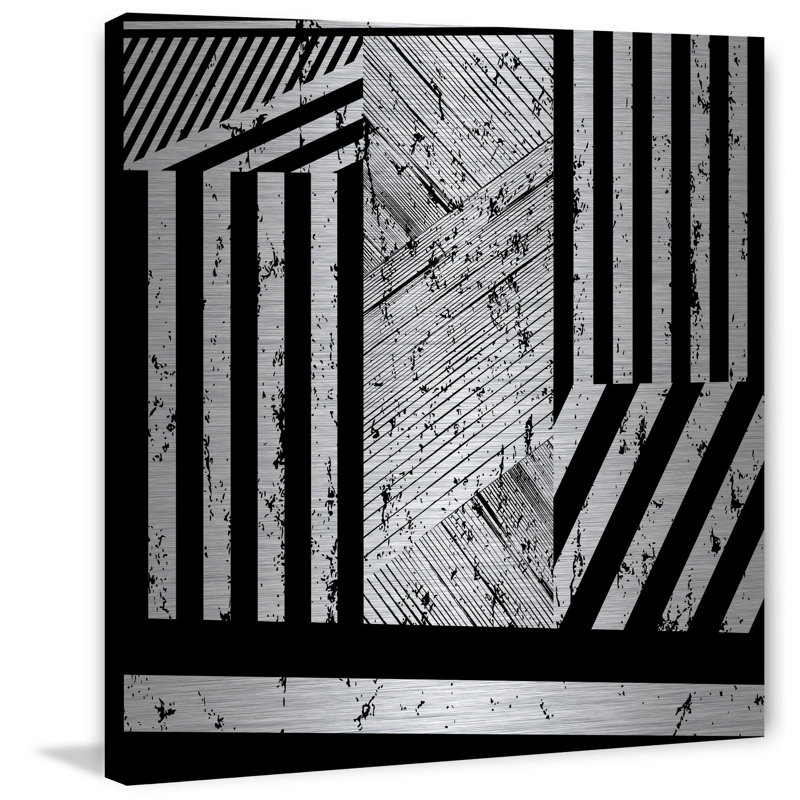 « maelstrom square », reproduction d’art sur aluminium brossé, H 32 po x l 32 po x P 1,5 po