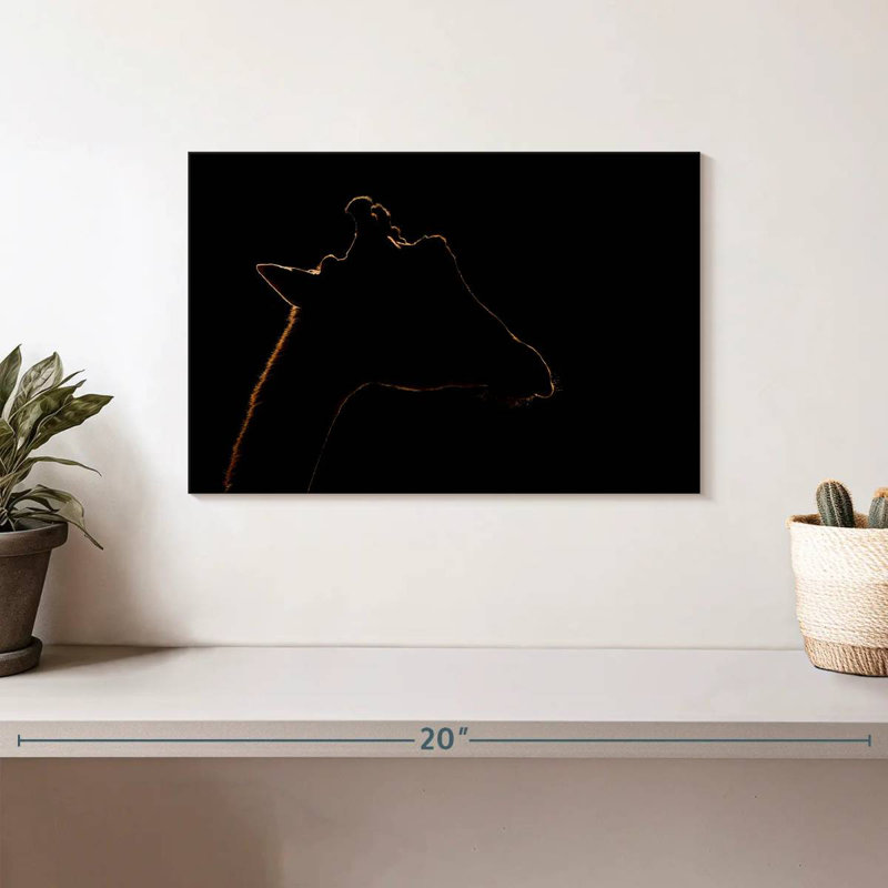 Silhouette de girafe Brampt, H 8 po x l 12 po