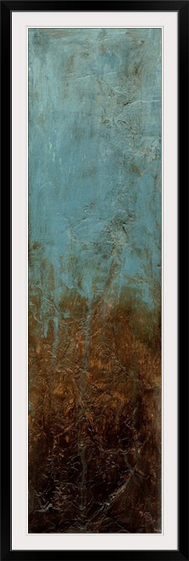 Cuivre oxydé iii-par jennifer goldberger, impression, H 56 po x l 20 po x P 1 po, Cadre noir
