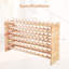 Solid Wood Standard Wine Bottle Rack Yellow
