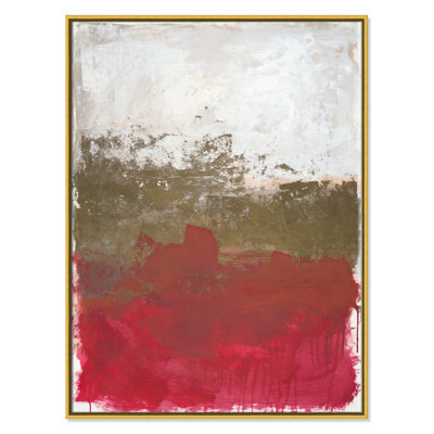 Automne brume - cadre flottant, reproduction d'art sur toile
