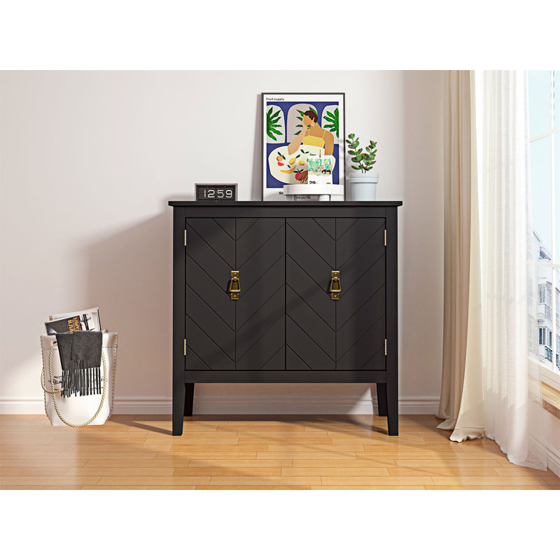Quesean Accent Cabinet, Black
