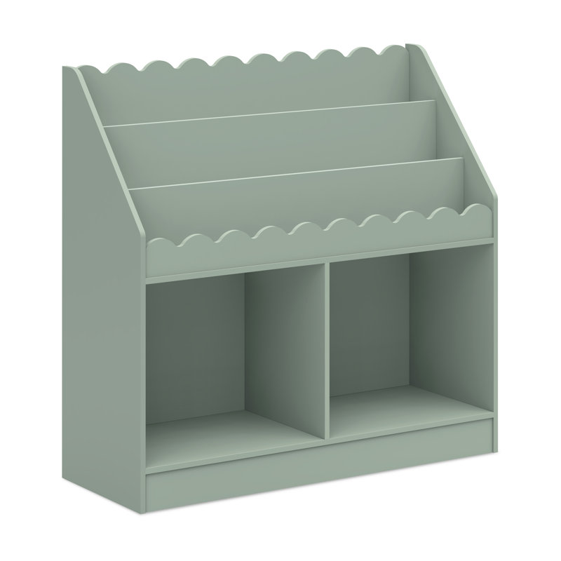 Sammy Scallop Bookcase, Green
