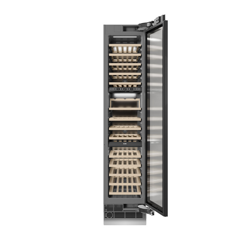 ZLINE 18 in. 9.0 cu. ft. Triple Zone 68 Bottle Panel Ready Left Hinge Column Wine Cooler, Left Handed