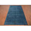 Tapis bleu ciel de style Gabbeh 6 x 10 avec des accents multicolores subtils
