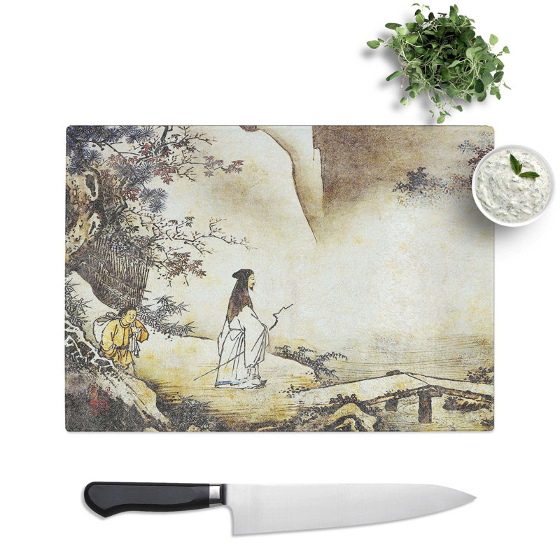 Tempered Glass Landscape by Kano Masanobu Chopping Board, 28.5 cm x 20 cm