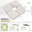 Latefia Plastic Free Standing Umbrella Base Heavy-Duty Cantilever Offset Patio Umbrella Base (Set Of 4)-1627749138