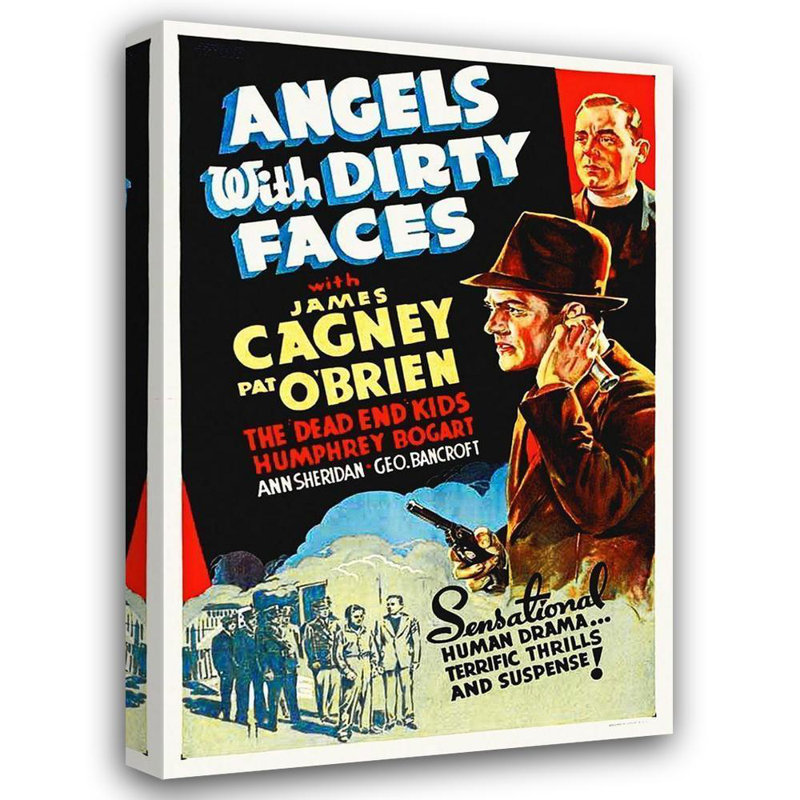 Art tendu sur toile tendue avec la galerie d'archives photographiques Hollywood Art tendue: Angels With Dirty Faces