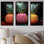 Neon Pinapple Nectar I - ensemble d'art sur toile ananas