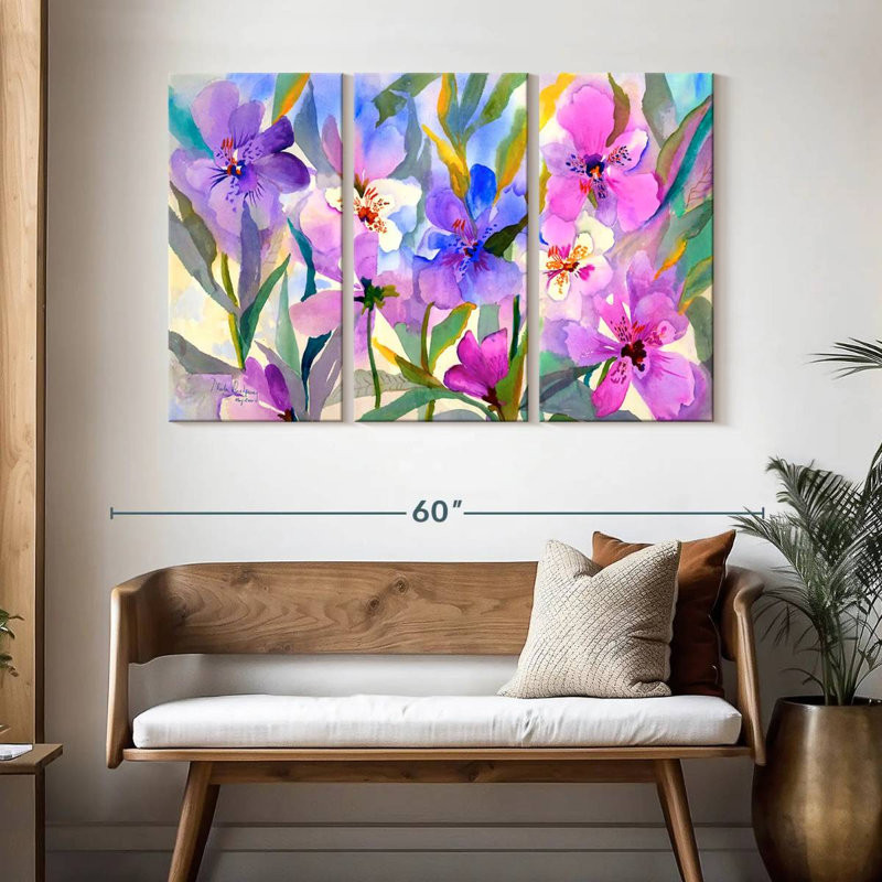 Harnek Iris Fields, 32" H x 50" W