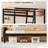 Twin Over Twin Solid Wood Bunk Bed, Twin Bunk Beds For Kids And Adults With Full Length Guardrails, No Box Spring Required-1846421816