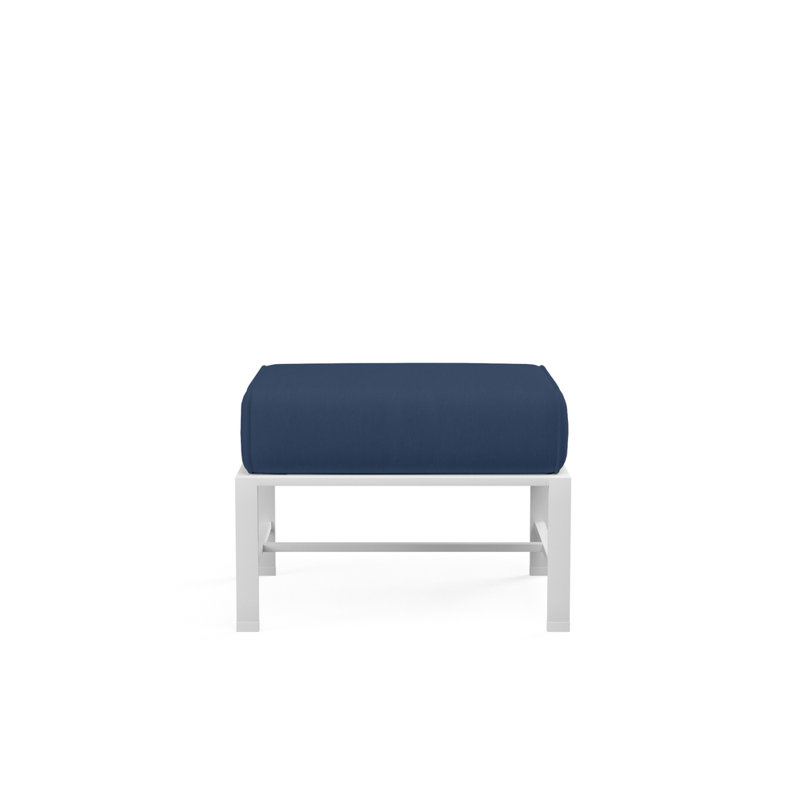 Bristol Outdoor Ottoman, Echo Midnight Sunbrella®