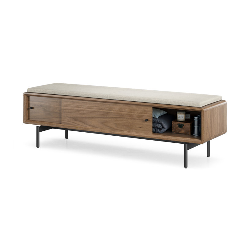 Banc LINQ, Noyer naturel / amande