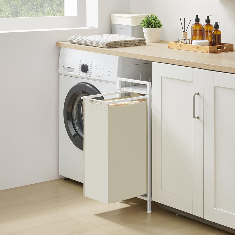 Laundry Basket with Handles, Cloud White