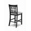 Mobilier de salle à manger en bois massif avec chaises de pub rembourrées à hauteur de comptoir 2 pièces-121093777-121093776