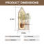 Décoration murale 3D inspirée de la nature avec lumières DEL réglables - conception de verdure fabriquée à la main, vase hydroponique et alimenté par USB pour le salon / la chambre à coucher