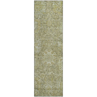 Premium Machine Washable Wayne AMF1101 Damask Rug