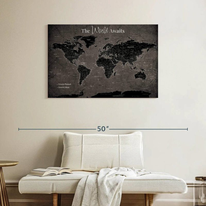 Épinglette World Awaits III World Milstead, H 26 po x l 39 po