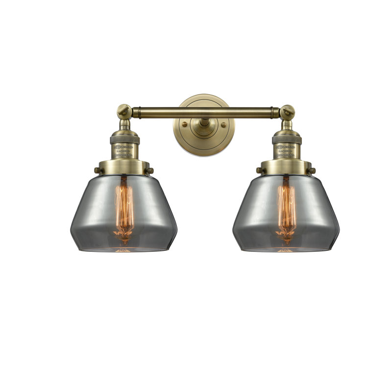Chill 2 - Light Dimmable Vanity Light, Clear, Antique Brass, 6 Watt Vinage LED Bulb