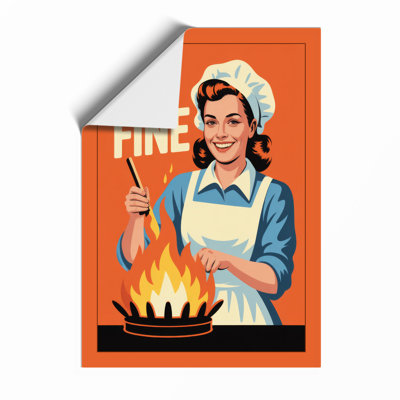 I'm Fine Retro - Framed Print