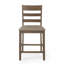 Tabourets de comptoir en bois rembourrés Farmhouse, ensemble de 2