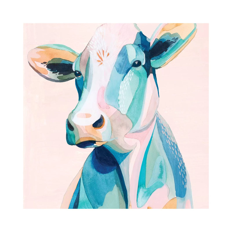 Pastel Pasture II by Grace Popp - Wrapped Canvas Painting, 45.72 cm H x 45.72 cm W x 1.91 cm D
