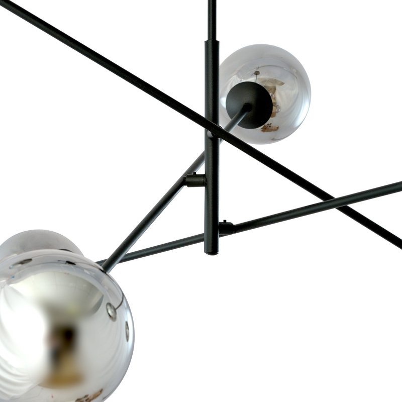 Rayle 6 - Light Sputnik Chandelier, Graphite