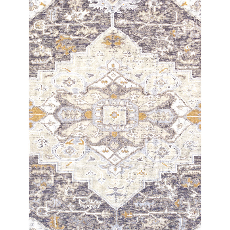 Tapis oriental en laine / soie / viscose noué à la main 8 pi 2 po x 10 pi 2 po Serapi