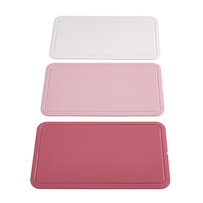 Ensemble de 3 planches à découper BergHOFF Leo Legacy en polypropylène, 31,75 cm (12,5 po), rose