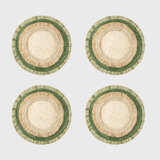 Ruffle Edge Straw Coasters