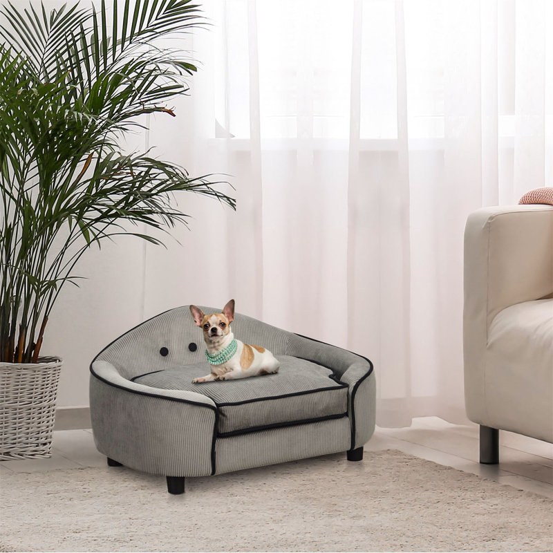 Quintin Orthopedic Linen Pet Bed