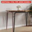 Ensemble de table de salle à manger 5 pièces pour 4 personnes, table de cuisine carrée et 4 chaises rembourrées, ensemble de petit coin-repas, mobilier de salle à manger moderne