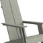 Balasi Modern Dual Slat Back Indoor/Outdoor Adirondack Style Chairs-2028281909