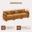 Canapé modulaire en chenille modulaire 111,5 po George-168382857