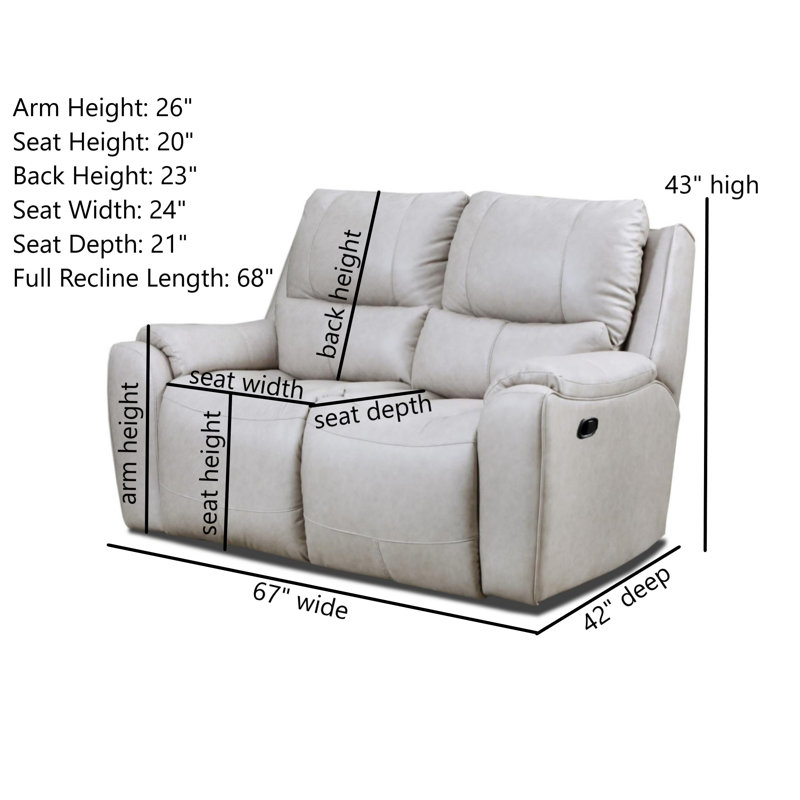 Winchester Reclining Loveseat, Manual