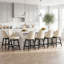 Swivel Yes Upholstered Bar Stool with Solid Wood Frame-132836451-132836455