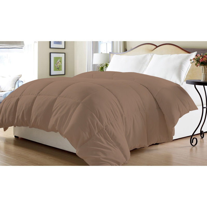 Modern & Contemporary Polyester Ring Stitch Comforter, Full/Queen, Khaki
