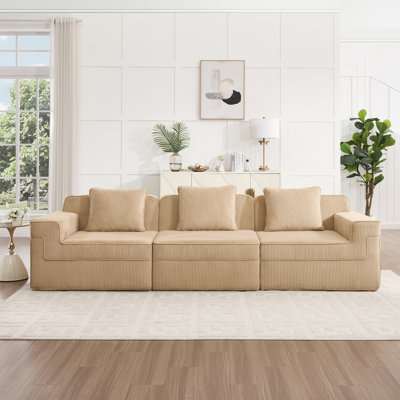 Canapé modulaire à compression Boneless, canapé modulaire Cloud avec assise profonde et canapé modulaire moderne