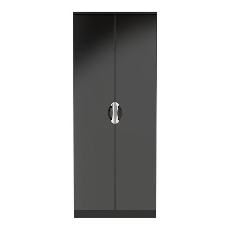 Strella 2 Door Wardrobe, Black