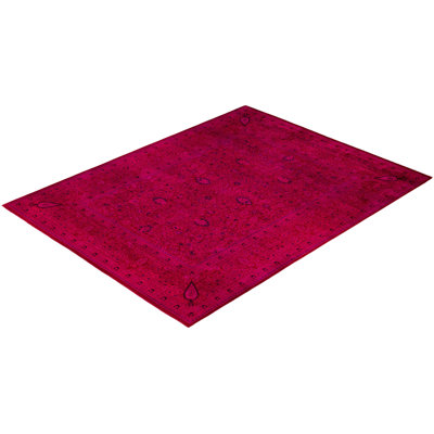 Overdyed One-of-a-Kind 9' 1" X 12' 0" Hand Knotted Area Rug