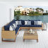 Tullio 7 - Person Patio Conversation Set with Sunbrella® Cushions