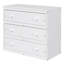 Lit mezzanine double bas avec cabinet, tablettes et bureau portatif à roulettes, lit multifonctionnel-611202892