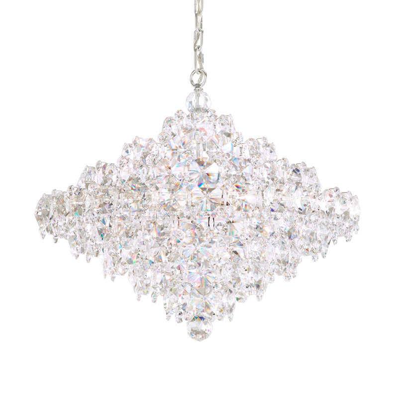 Baronet 12 - Light Chandelier, Clear Radiance Crystal