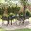 Garden Dining Set 5 Pcs Poly Rattan-258196584-258196588