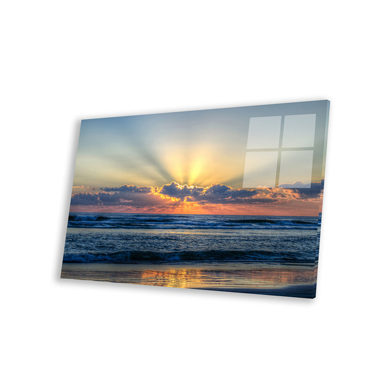 Radiant Dawn Print On Acrylic Glass, 16" H x 24" W x 0.25" D