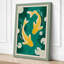 Golden Koi in Circle Japandi - Wrapped Canvas-1392468540-1392468534