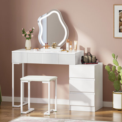Brenia Dressing Table with Mirror